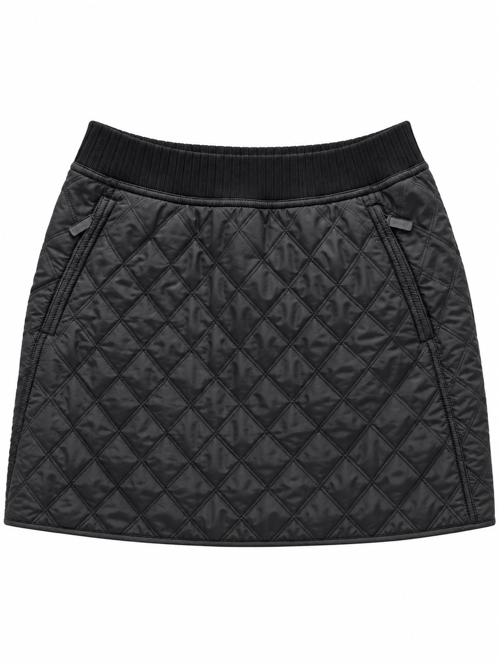 prAna Diva Quilted Fleece Lined Skirt Black Women's Large